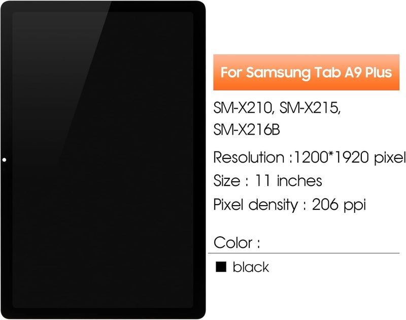Arbilato استبدال شاشة Samsung Tab A9 Plus - حل احترافي لإصلاح مجموعة شاشة SM-X210 و SM-X215 و SM-X216B مع الأدوات - Image 2